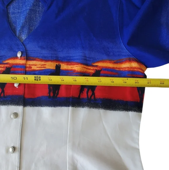 Wrangler Vintage Cowgirl Western Long Sleeve Shirt. Large. - Picture 9 of 13